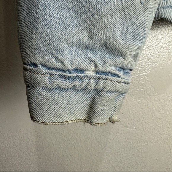 Vintage Levis Denim Sherpa Lined Jacket San Fran Size XL - Picture 2 of 13